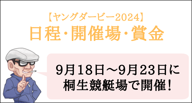 ヤングダービー2024の日程・開催場・賞金