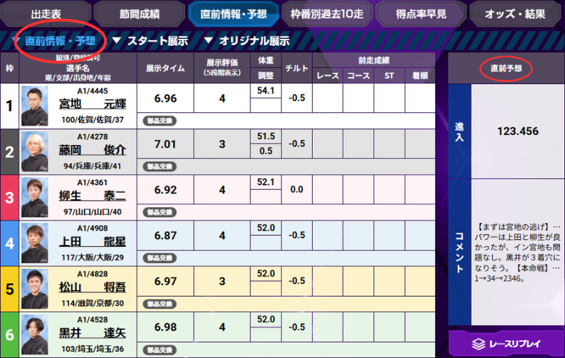 住之江競艇場の直前予想