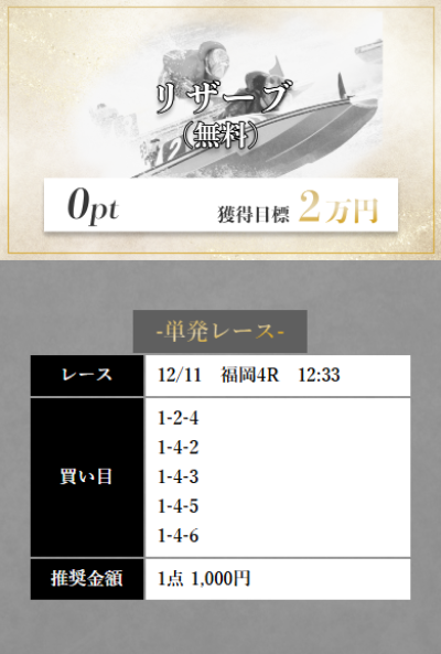 競艇メゾンの12月11日の無料予想