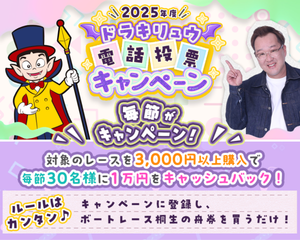 桐生競艇場の電話投票キャンペーン