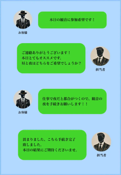 競艇修羅のLINEでのやり取り