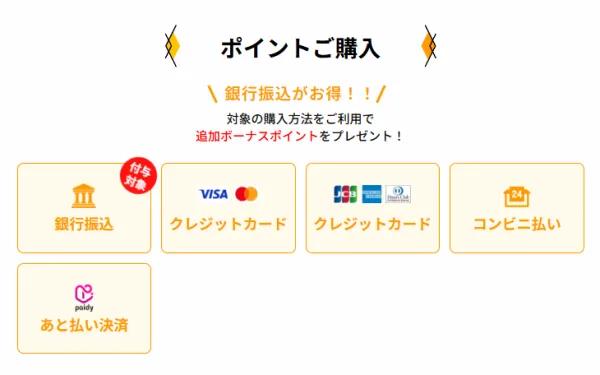 競艇タッグのポイント購入画面