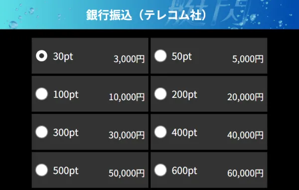 艇閃のポイント購入