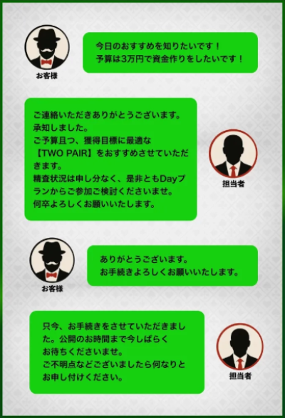 ボートリオのLINE相談