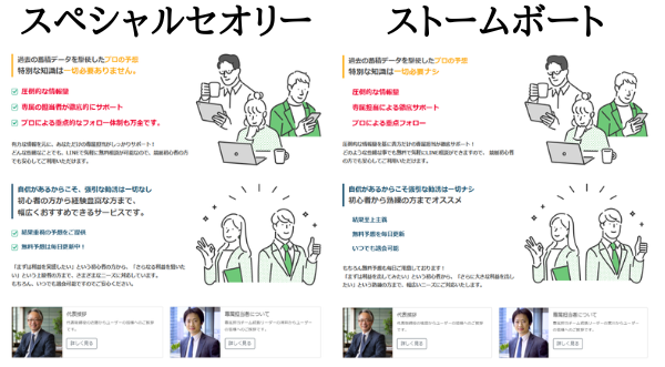 スペシャルセオリーとストームボートの比較