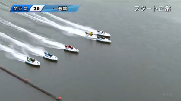 唐津2Rのスタート後