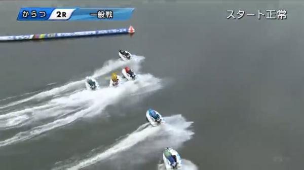 唐津2Rの1周目1マーク