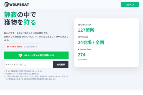 ウルフボートのキャッチコピー