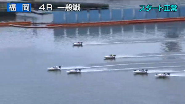 福岡4Rの1周目バック側