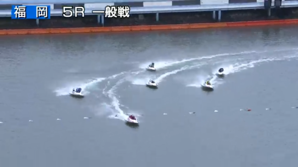 福岡5Rの1周目2マーク