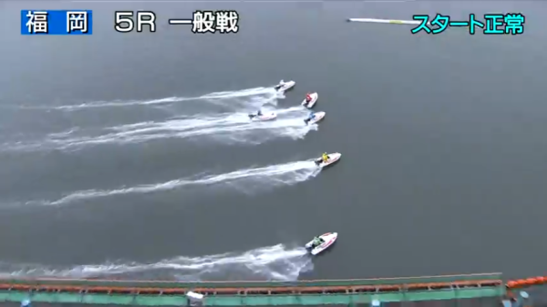 福岡5Rのスタート後