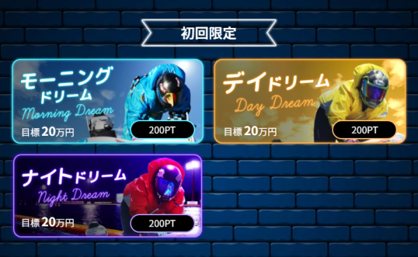 競艇ドリームの初回限定プラン