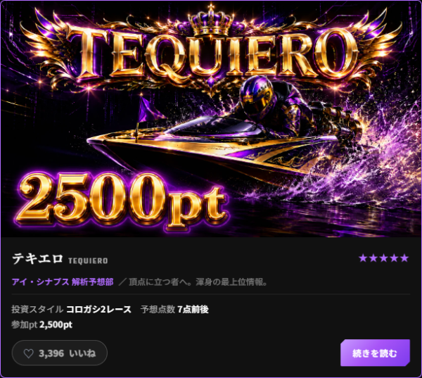 競艇アイ・シナプスのいいね