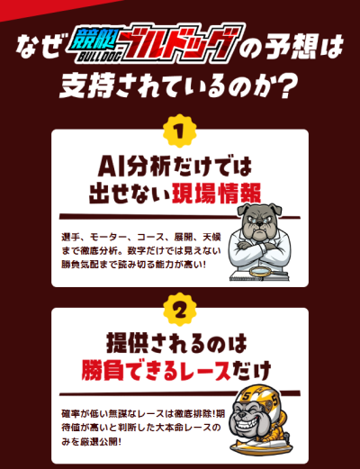 競艇ブルドッグの予想の根拠